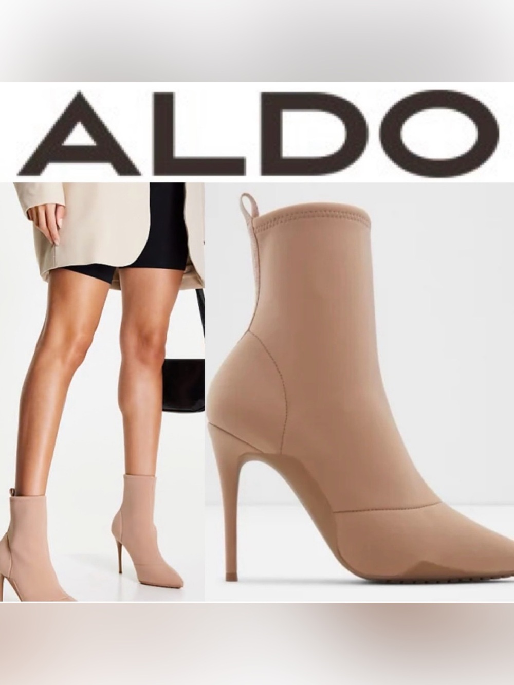 Aldo Women's Cadorehan Beige Ankle Boots